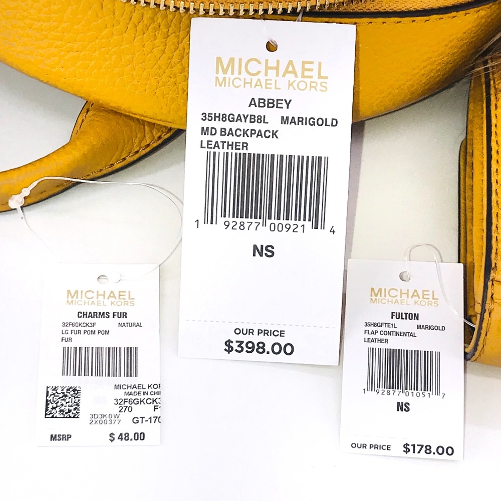 3PCS Michael Kors Abbey MD Backpack Wallet Charms - Picture 8 of 8